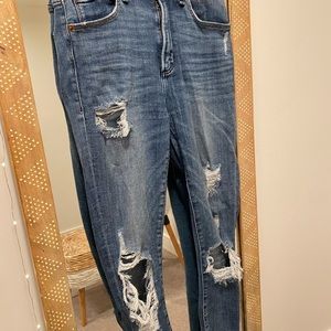 Abercrombie distressed skinny jeans